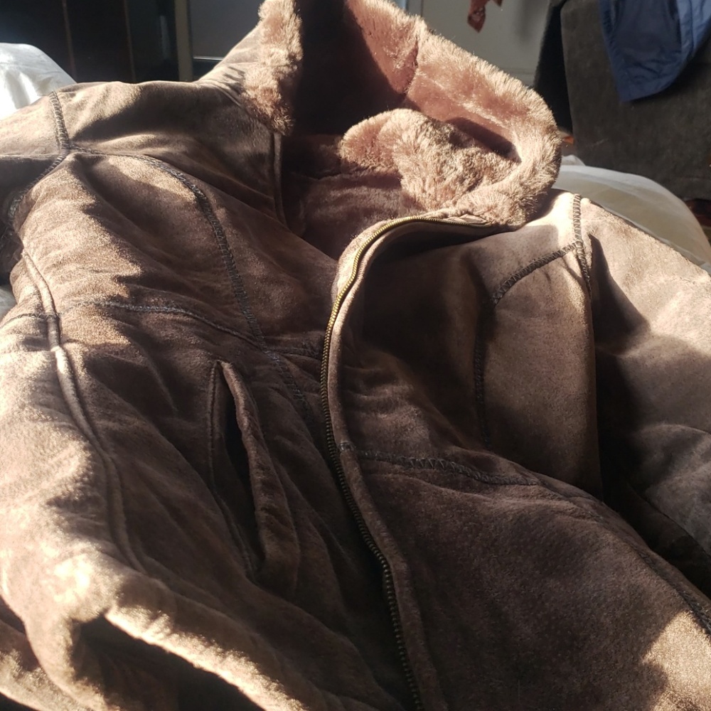 Suede coat